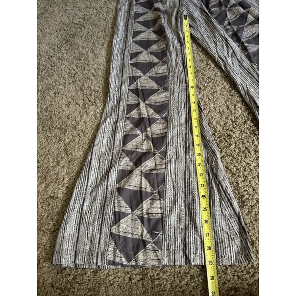 EARTHBOUND Geometric Pants Flare Bell Bottom Elastic Waist Boho Festival 28x29 M - Picture 13 of 14